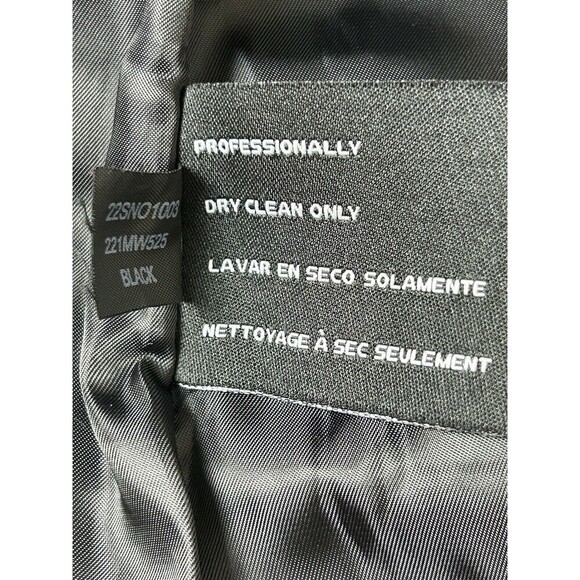 Guess Black Wool Pea Coat. Iconic Retro Buttons. Size Large SKU BR15 - Picture 7 of 10